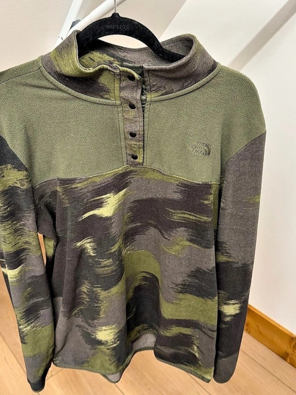 The North Face Women's Cragmont Fleece 1/4-Snap Pullover Camo XL